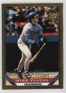 2001 Topps Traded & Rookies - [Base] - Gold #T138 - 50 Years Topps Reprint - Mike Piazza /2001