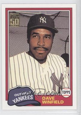 2001 Topps Traded & Rookies - [Base] #T103 - 50 Years Topps Reprint - Dave Winfield