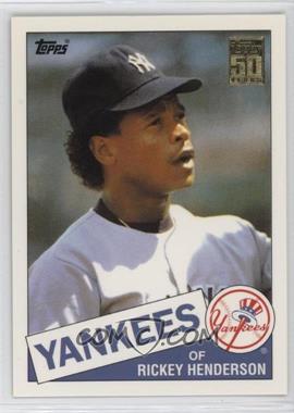 2001 Topps Traded & Rookies - [Base] #T113 - 50 Years Topps Reprint - Rickey Henderson