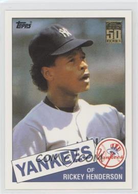 2001 Topps Traded & Rookies - [Base] #T113 - 50 Years Topps Reprint - Rickey Henderson