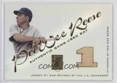 2001 Topps Tribute - Bat Relics #RB PWR - Pee Wee Reese