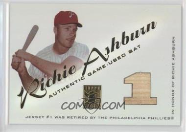 2001 Topps Tribute - Bat Relics #RB RA - Richie Ashburn