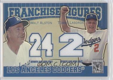 2001 Topps Tribute - Franchise Figures Relics #RM-AL - Walter Alston, Tommy Lasorda