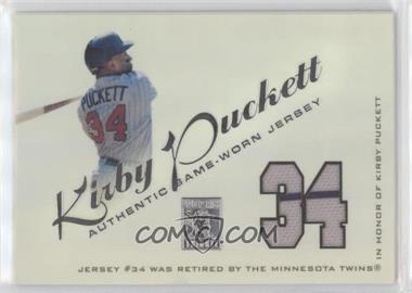 2001 Topps Tribute - Retired Jerseys #RJKP - Kirby Puckett