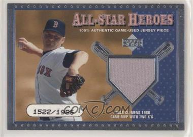 2001 Upper Deck - All-Star Heroes #ASH-RC - Roger Clemens /1986