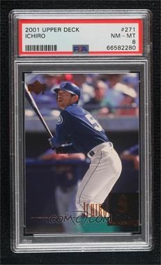 2001 Upper Deck - [Base] #271 - Star Rookie - Ichiro Suzuki [PSA 8 NM‑MT]