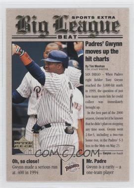 2001 Upper Deck - Big League Beat #BB13 - Tony Gwynn