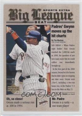 2001 Upper Deck - Big League Beat #BB13 - Tony Gwynn