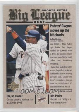 2001 Upper Deck - Big League Beat #BB13 - Tony Gwynn