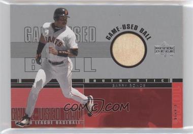 2001 Upper Deck - Game-Used Ball #B-BB - Barry Bonds