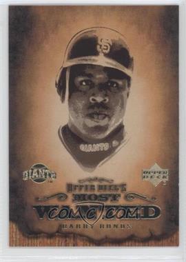 2001 Upper Deck - Most Wanted #MW12 - Barry Bonds