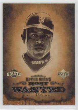 2001 Upper Deck - Most Wanted #MW12 - Barry Bonds