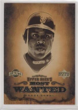 2001 Upper Deck - Most Wanted #MW12 - Barry Bonds