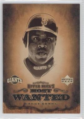 2001 Upper Deck - Most Wanted #MW12 - Barry Bonds