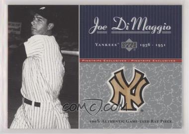 2001 Upper Deck - Pinstripe Exclusives Joe DiMaggio - Game-Used Bat #JD-B4 - Joe DiMaggio /100