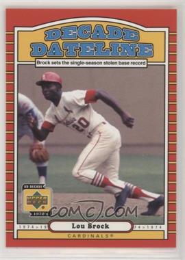 2001 Upper Deck Decade 1970's - [Base] #123 - Lou Brock