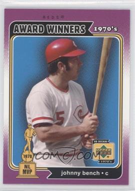 2001 Upper Deck Decade 1970's - [Base] #141 - Johnny Bench