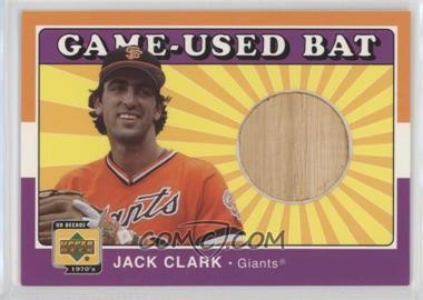 2001 Upper Deck Decade 1970's - Game-Used Bats #B-JAC - Jack Clark