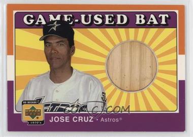 2001 Upper Deck Decade 1970's - Game-Used Bats #B-JOC - Jose Cruz
