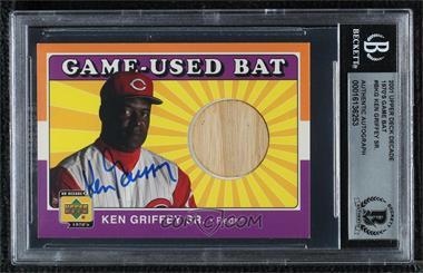 2001 Upper Deck Decade 1970's - Game-Used Bats #B-KG - Ken Griffey Sr. [BAS BGS Authentic]