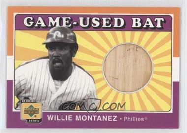 2001 Upper Deck Decade 1970's - Game-Used Bats #B-WM - Willie Montanez