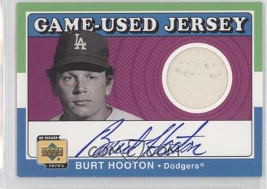 2001 Upper Deck Decade 1970's - Game-Used Jersey Autographs #SJ-BH - Burt Hooton