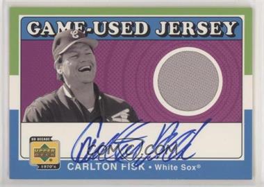 2001 Upper Deck Decade 1970's - Game-Used Jersey Autographs #SJ-CF - Carlton Fisk