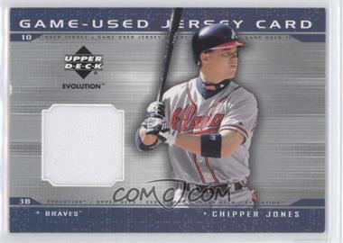 2001 Upper Deck Evolution - Game-Used Jerseys #J-CJ - Chipper Jones