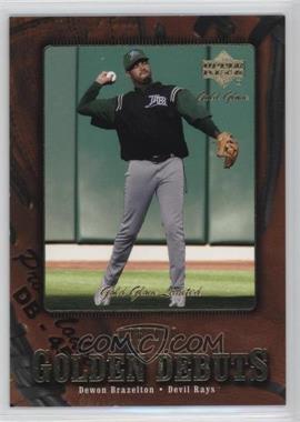 2001 Upper Deck Gold Glove - [Base] - Limited #134 - Dewon Brazelton /100