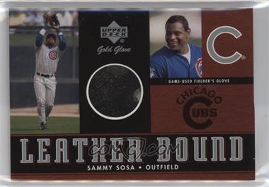 2001 Upper Deck Gold Glove - Leather Bound #LB-SS - Sammy Sosa