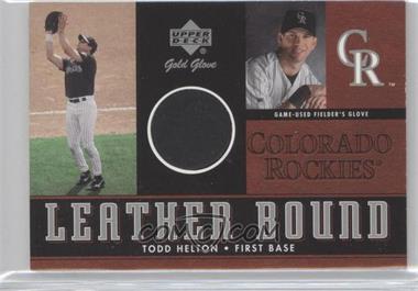 2001 Upper Deck Gold Glove - Leather Bound #LB-THE - Todd Helton