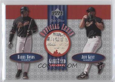 2001 Upper Deck Gold Glove - Official Issue Game-Used Balls #OI-BK - Barry Bonds, Jeff Kent