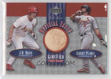 2001 Upper Deck Gold Glove - Official Issue Game-Used Balls #OI-DP - J.D. Drew, Albert Pujols [Good to VG‑EX]