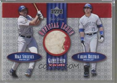 2001 Upper Deck Gold Glove - Official Issue Game-Used Balls #OI-SB - Mike Sweeney, Carlos Beltran [Noted]