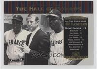 Willie Mays, Mickey Mantle, Hank Aaron