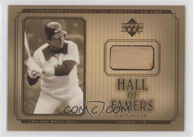 2001 Upper Deck Hall of Famers - Bat #B-CF - Carlton Fisk