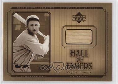 2001 Upper Deck Hall of Famers - Bat #B-RH - Rogers Hornsby