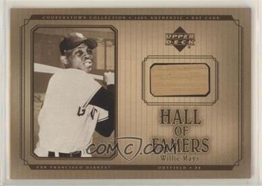 2001 Upper Deck Hall of Famers - Bat #B-WM - Willie Mays