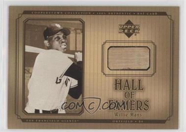 2001 Upper Deck Hall of Famers - Bat #B-WM - Willie Mays