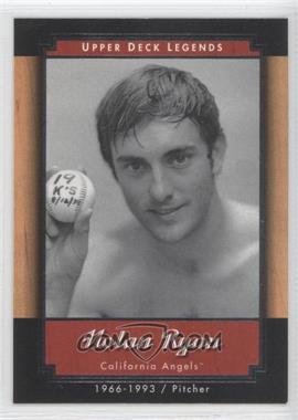 2001 Upper Deck Legends - [Base] #3 - Nolan Ryan