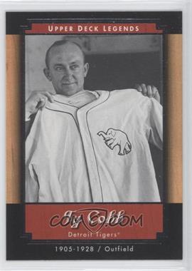2001 Upper Deck Legends - [Base] #31 - Ty Cobb (Holding Philadelphia Athletics Uniform)