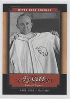 Ty Cobb (Holding Philadelphia Athletics Uniform)