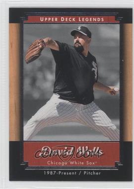 2001 Upper Deck Legends - [Base] #38 - David Wells