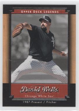 2001 Upper Deck Legends - [Base] #38 - David Wells