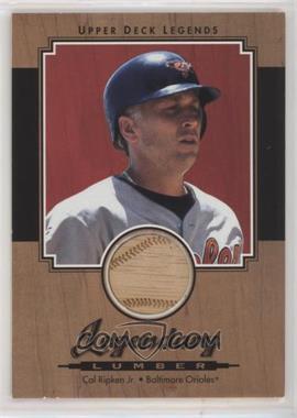 2001 Upper Deck Legends - Legendary Lumber #L-CR - Cal Ripken Jr.