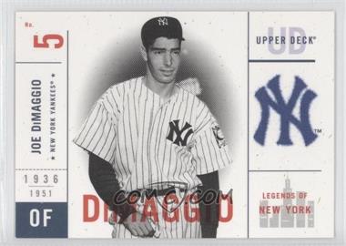 2001 Upper Deck Legends of New York - [Base] #107 - Joe DiMaggio