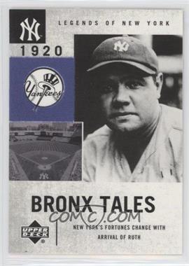 2001 Upper Deck Legends of New York - [Base] #125 - Bronx Tales - Babe Ruth