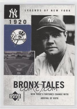 2001 Upper Deck Legends of New York - [Base] #125 - Bronx Tales - Babe Ruth