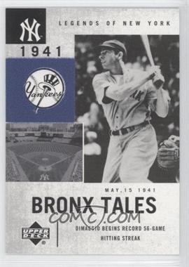 2001 Upper Deck Legends of New York - [Base] #130 - Bronx Tales - Joe DiMaggio