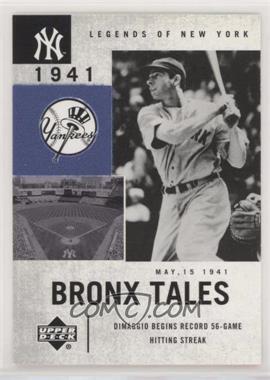 2001 Upper Deck Legends of New York - [Base] #130 - Bronx Tales - Joe DiMaggio